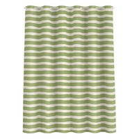 DUSCHVORHANG Sommerurlaub Grüne Streifen 180/200 cm - Grün, Textil (180/200cm) - Bilderwelten