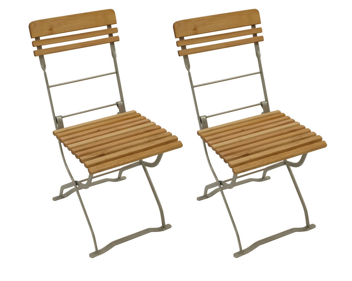 GARTEN-GARNITUR Bayern 3-teilig aus Robinienholz - Braun, Holz - TPFGarden