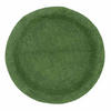 BADEMATTE 80 cm rund, 100% Baumwolle, wendbar - Smaragdgrün, Textil (80/80cm) - Homescapes