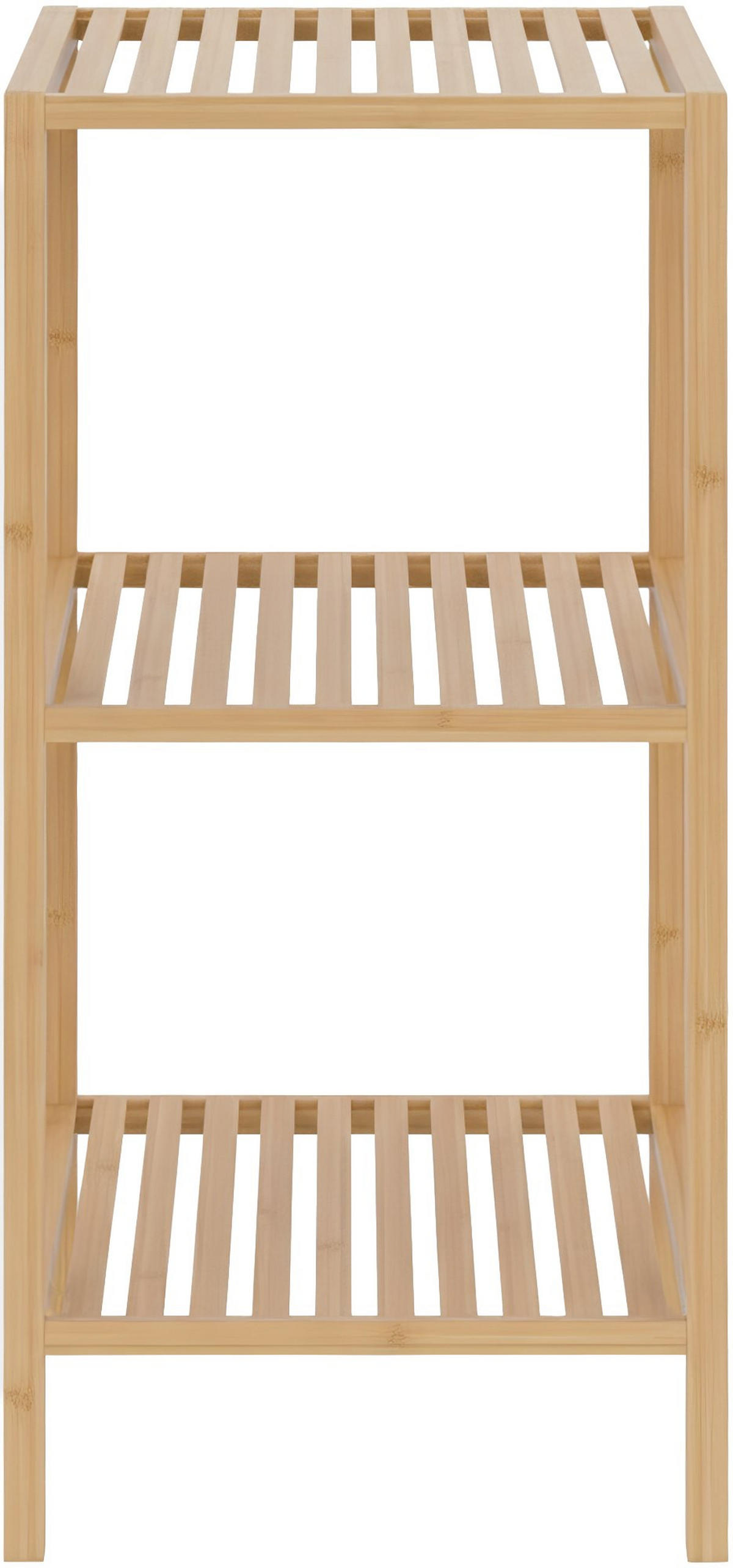 BADREGAL Neuss S 36x36x79cm Holz Natura Badezimmer-Aufbewahrungsregal - Naturfarben, Holz (36/79/36cm) - DELUKE