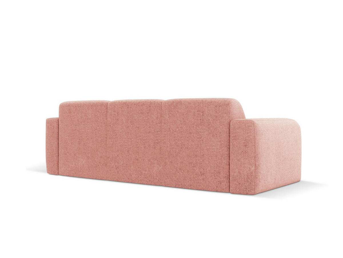 SOFA Molino aus Chenille-Stoff rosa 3 Sitzplätze - Pink, Textil (95/72/235cm) - Micadoni