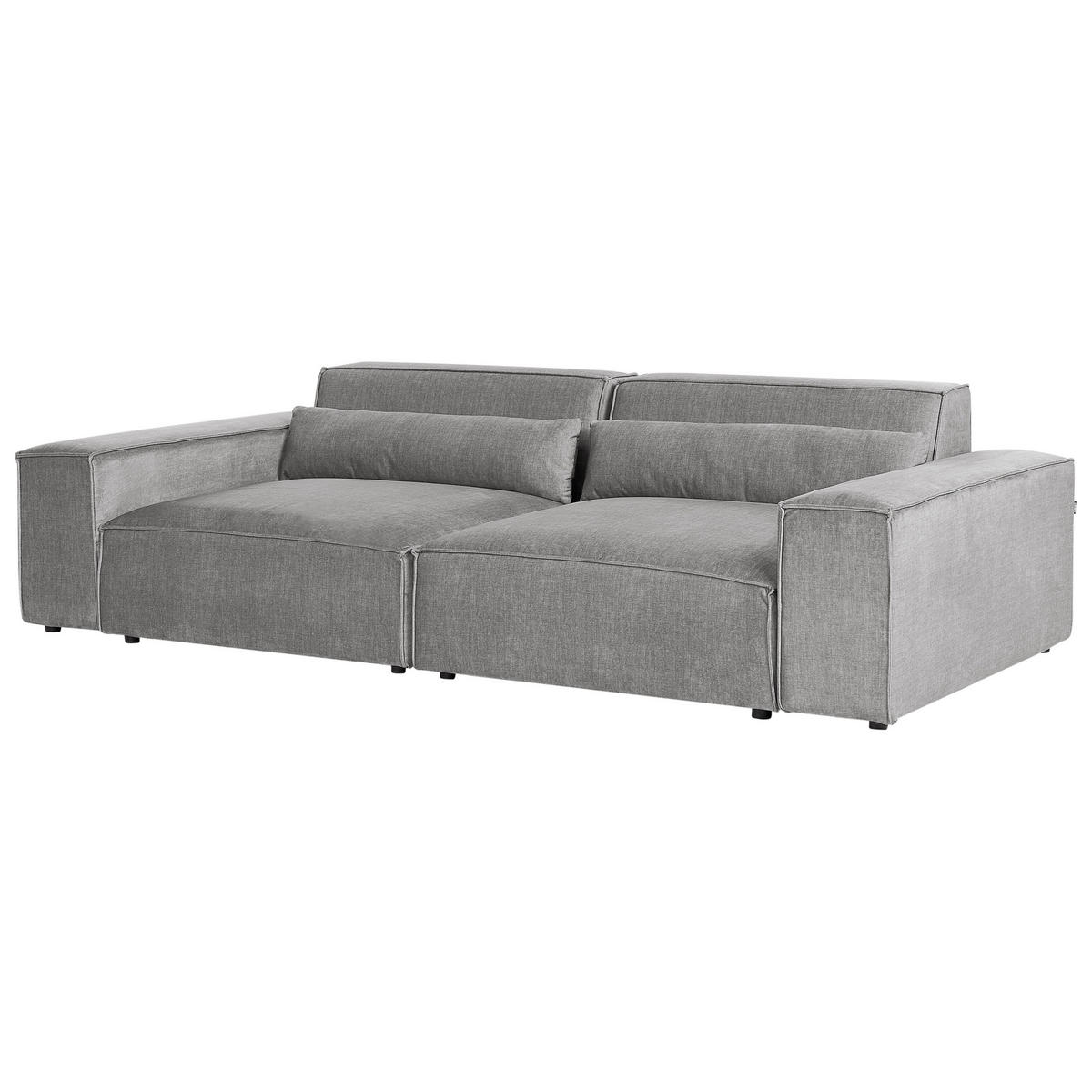 2-SITZER-SOFA grau Hellnar - Grau, Textil (262/70/126cm) - Beliani