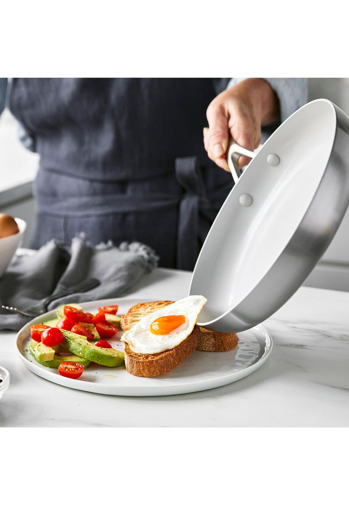 KOCHGESCHIRR-SET Venice Pro Evershine 7er Set - Silberfarben, Metall - GreenPan