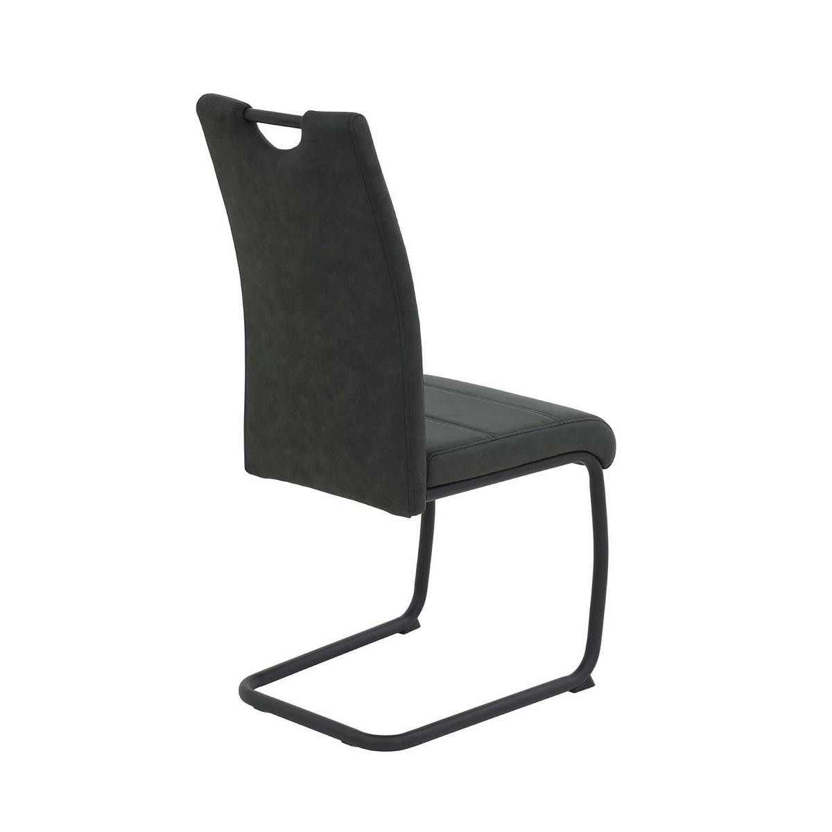 SCHWINGSTUHL 2 Stück Dunja - Vintage Anthrazit - Anthrazit/Schwarz, Textil/Metall (43/98/58cm) - Hela Vertriebs GmbH