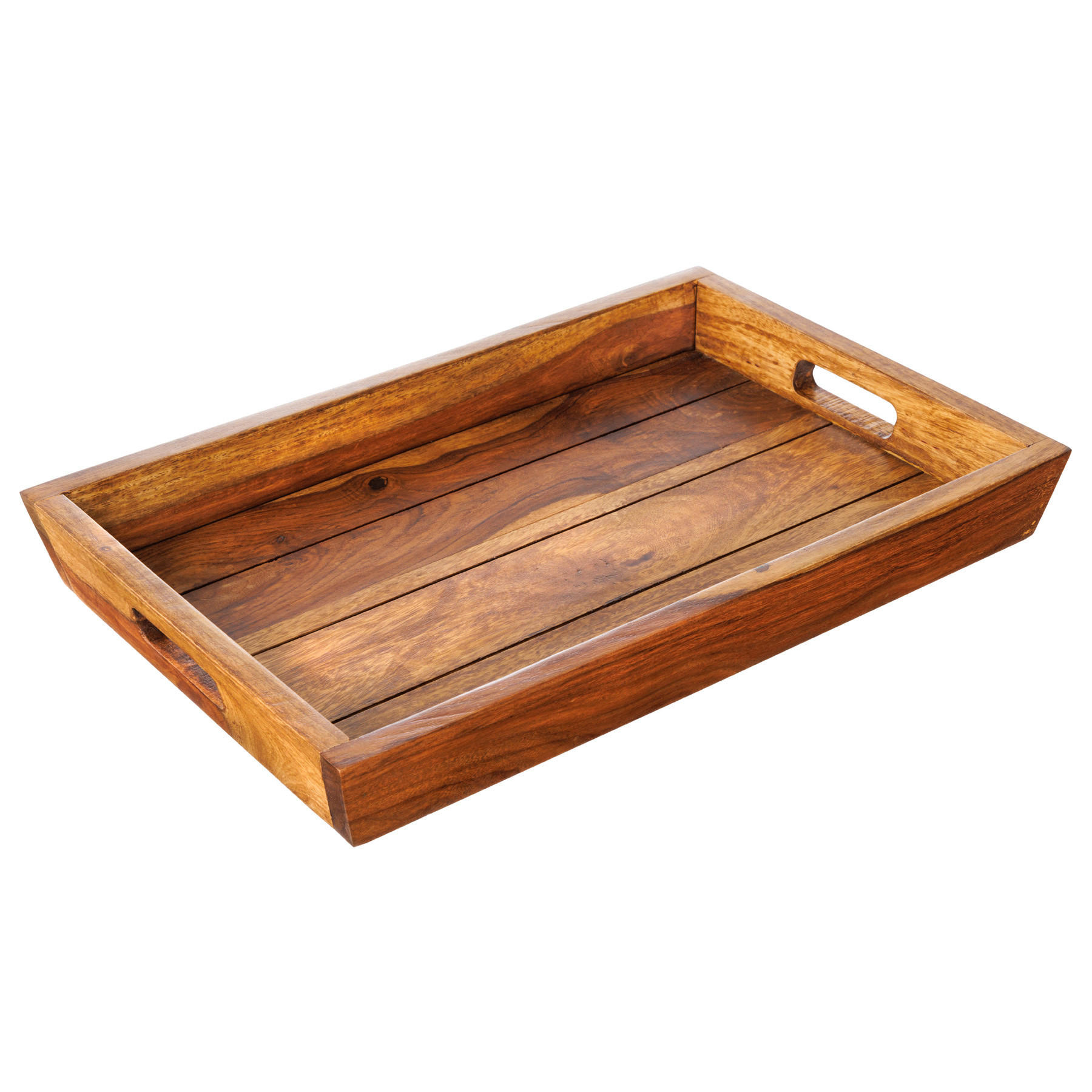TABLETT MAKASSAR Sheesham Natur 45 cm - Braun, Holz (5cm) - riess-ambiente