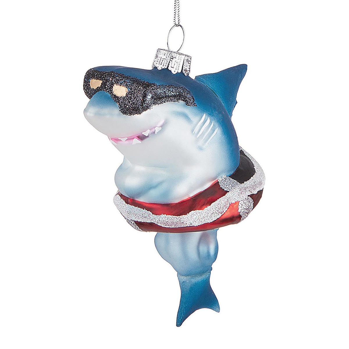 BAUMANHÄNGER Hang On Hai - Blau, Glas (6/12/9cm) - Butlers