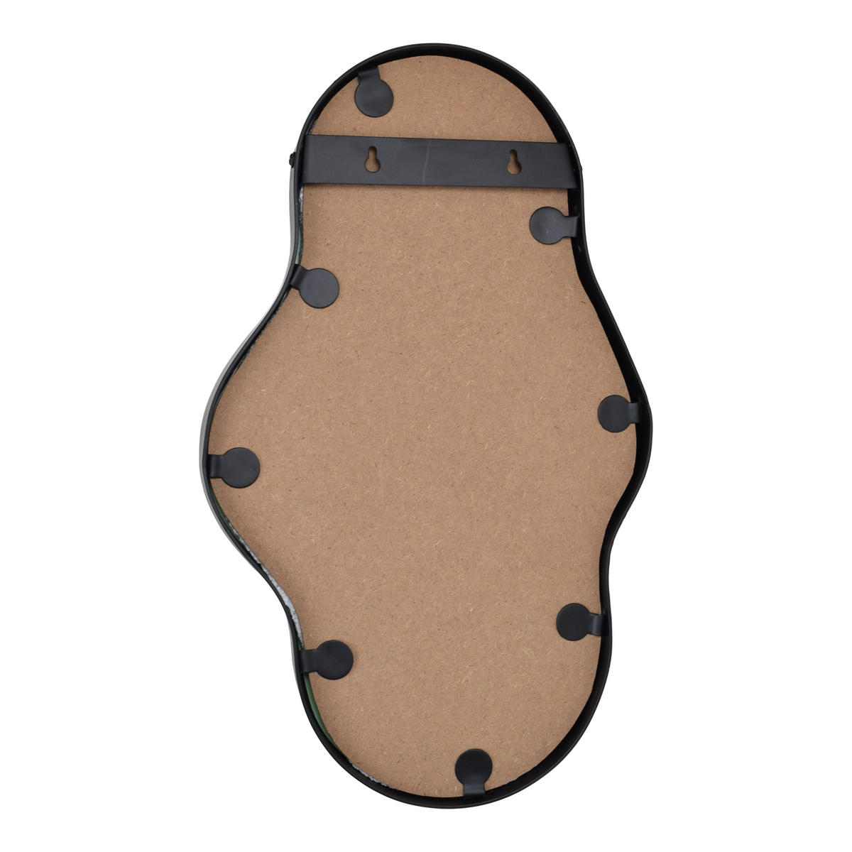 WANDSPIEGEL Origa Schwarz - Schwarz, Metall (30/50/4cm) - LOFT42