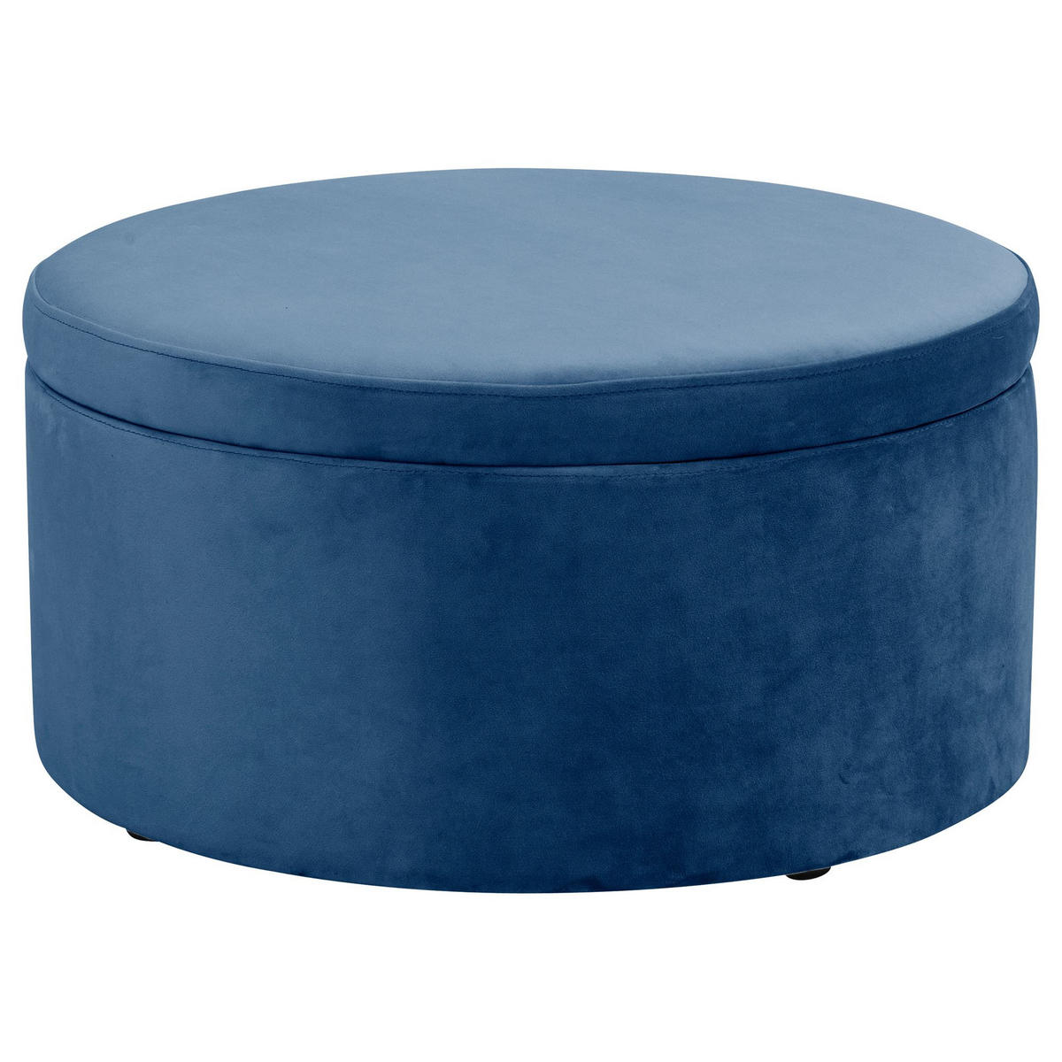 KINDERHOCKER Katyushka Samtvelours dunkelblau - Dunkelblau, Kunststoff (60/32/60cm) - 58aufmkessel