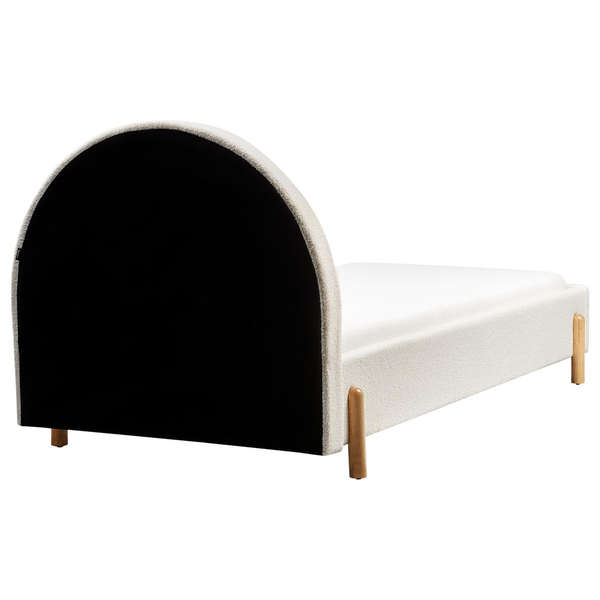 KINDERBETT 90x200 cm Weiß Anet - Creme, Textil (90/200cm) - Beliani