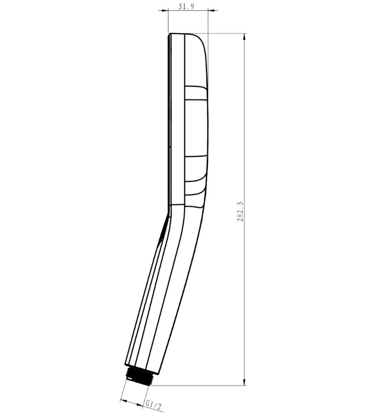 DUSCHKOPF Schwarz - Schwarz, Kunststoff (11.4cm) - Sanilo