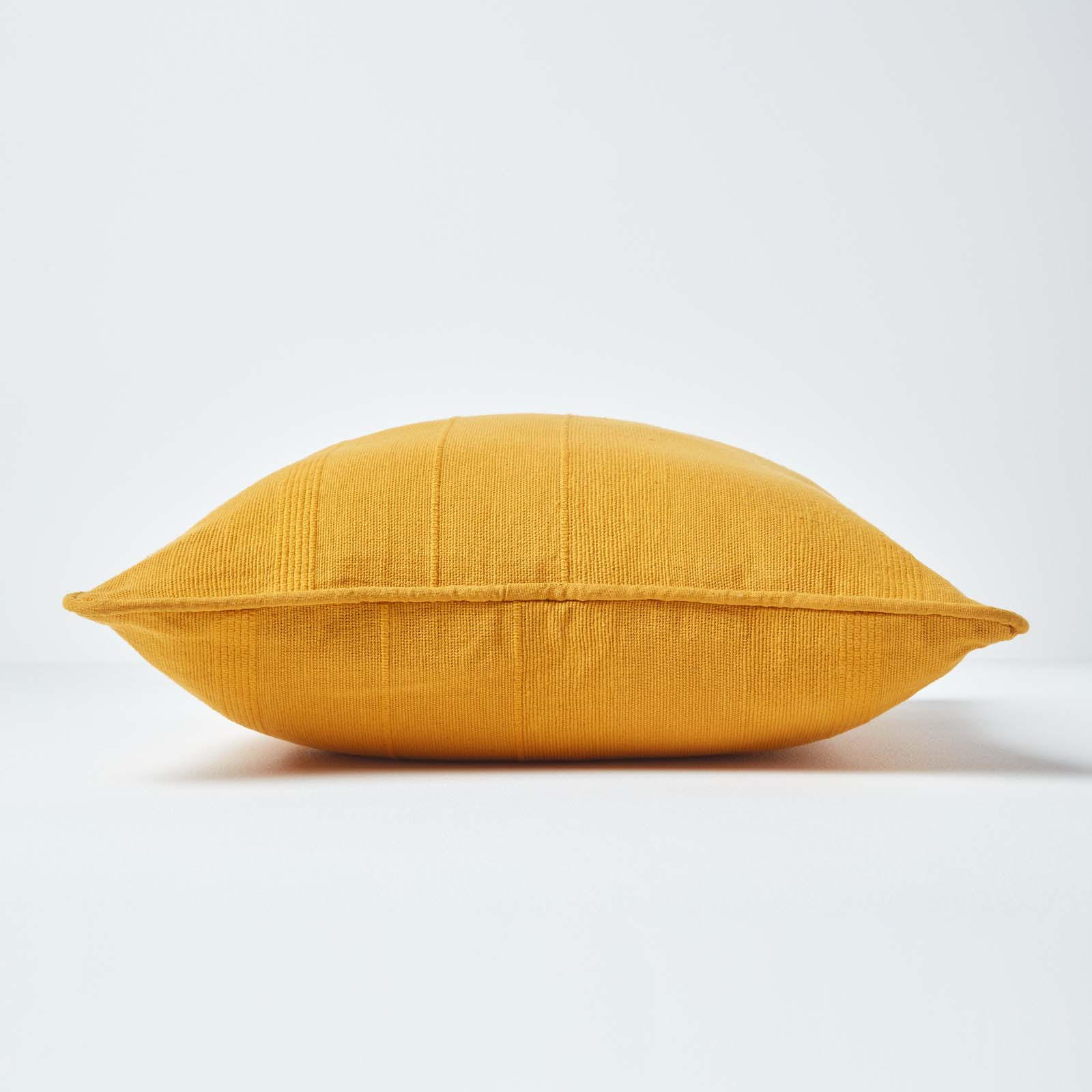 KISSENHÜLLE Rajput 60/60 cm, 100% Baumwolle - Dunkelgelb, Textil (60/60cm) - Homescapes