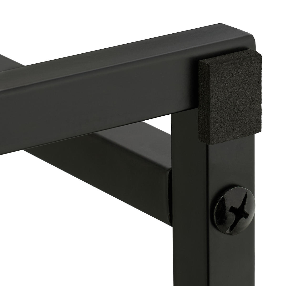 HANDTUCHSTÄNDER - Schwarz, Holz/Metall (45/76/21.5cm) - Relaxdays