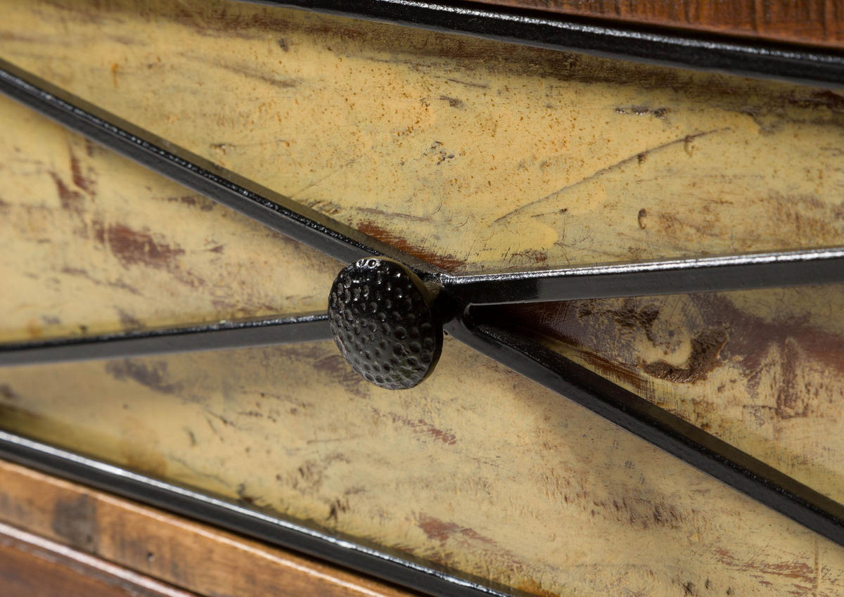 SIDEBOARD Altholz 190x45x95 mehrfarbig lackiert NATURE OF SPIRIT #131 - Multicolor, Holz (190/95/45cm) - Massivmoebel24