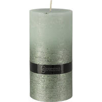 KERZE Dip Dye 14 cm - Grün, Paraffin (7/14/7cm) - Home Styling Collection