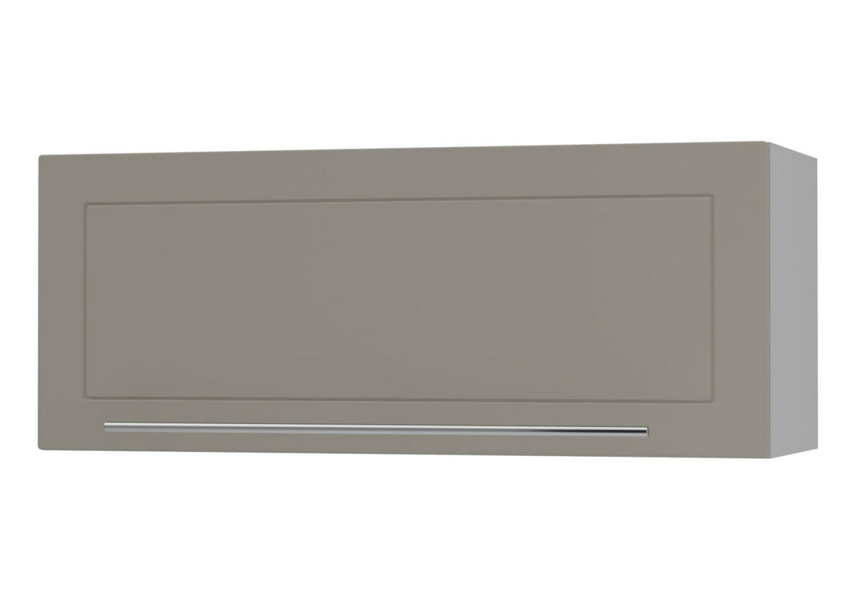 KLAPPHÄNGESCHRANK Kvantum W4B/90 Beige Matt / Grau Matt 90 / 32,5 / 36cm - Beige/Grau, Holz/Holzwerkstoff (90/36/32.5cm) - Feldmann-Wohnen
