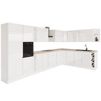 WINKELKÜCHE 420 cm x 240 cm - Aspen KA7-M420 - in Weiß/Hochglanz - Weiß Hochglanz, Holz (660/212/58cm)