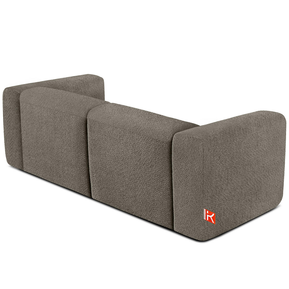 2-SITZER SOFA BUFFO, kühles Braun - Braun, Holz/Holzwerkstoff (210/73/96cm) - KONSIMO®