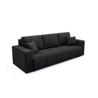 SOFA Vasco 3 Sitzplätze Schwarz - Schwarz, Holz (244/86/92cm) - Petits-meubles