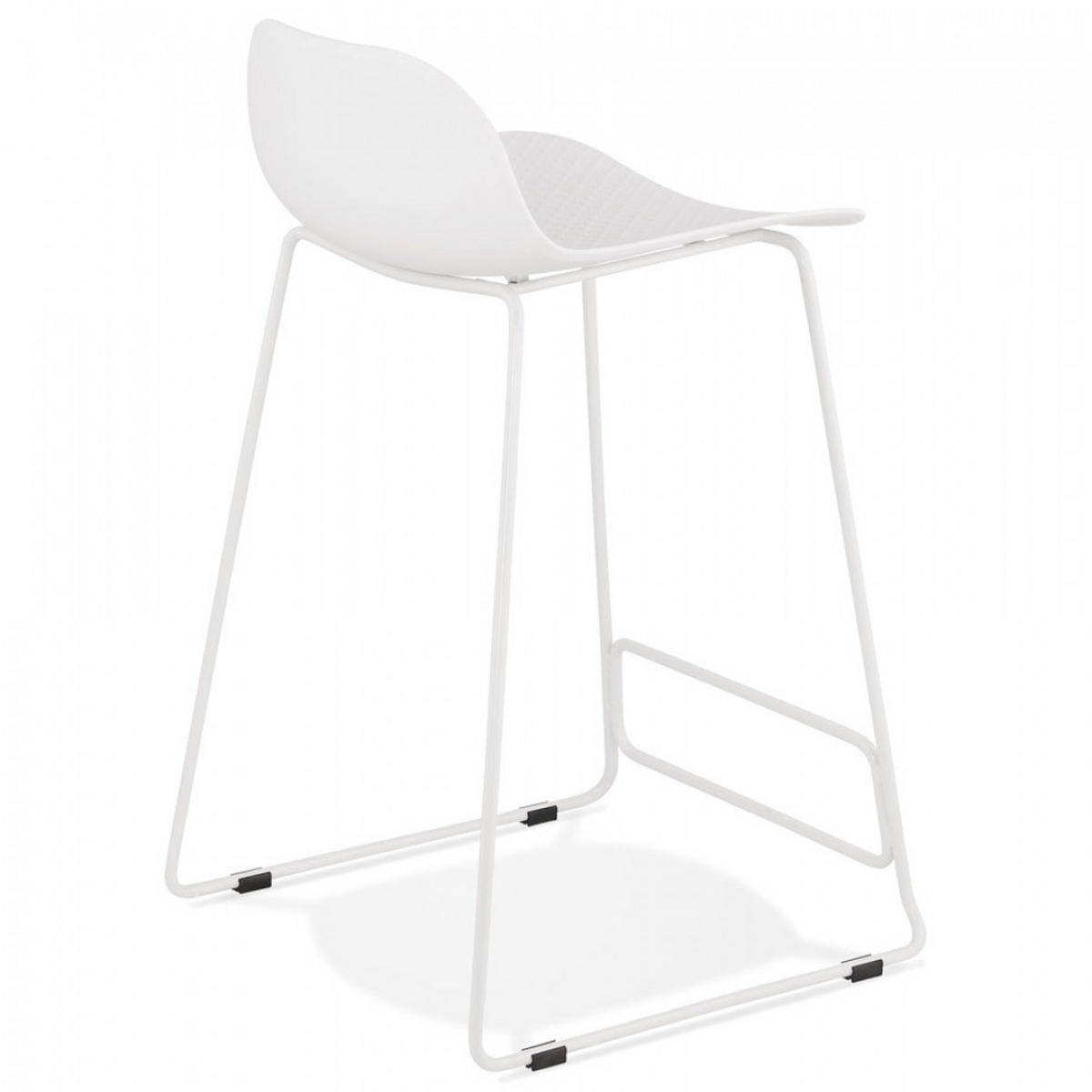 BARHOCKER Weiß 49x85x53cm - Weiß, Kunststoff/Metall (49/85/53cm) - AlterEgo