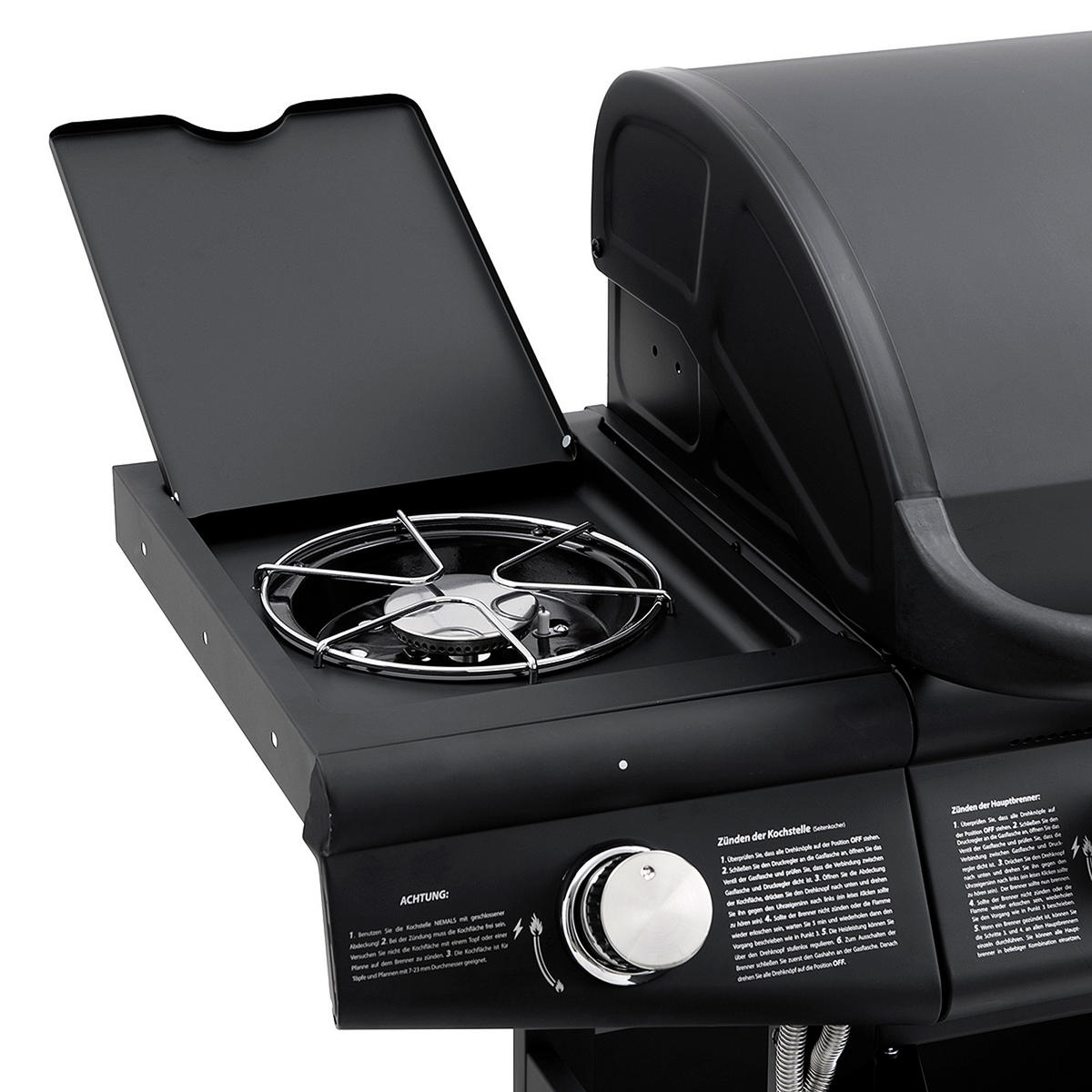 GASGRILL RED 4+1 - Schwarz, Metall (135/114/54cm) - TAINO