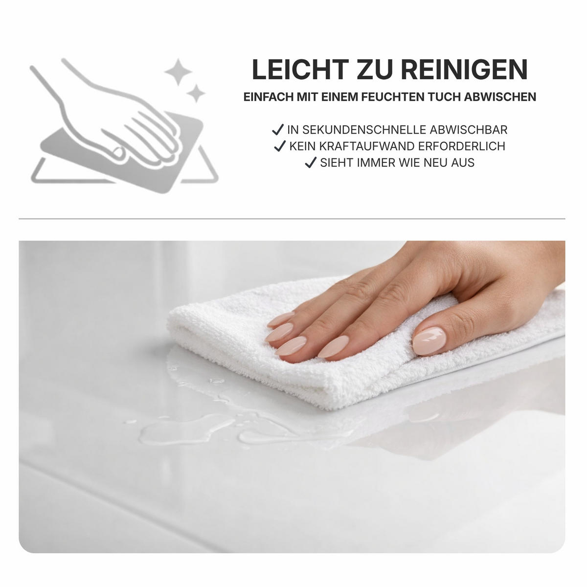 ESSTISCH Weiß Hochglanz Ausziehbar 120 - 160 cm - Weiß Hochglanz, Holzwerkstoff (120/80/75cm) - PROSPERO
