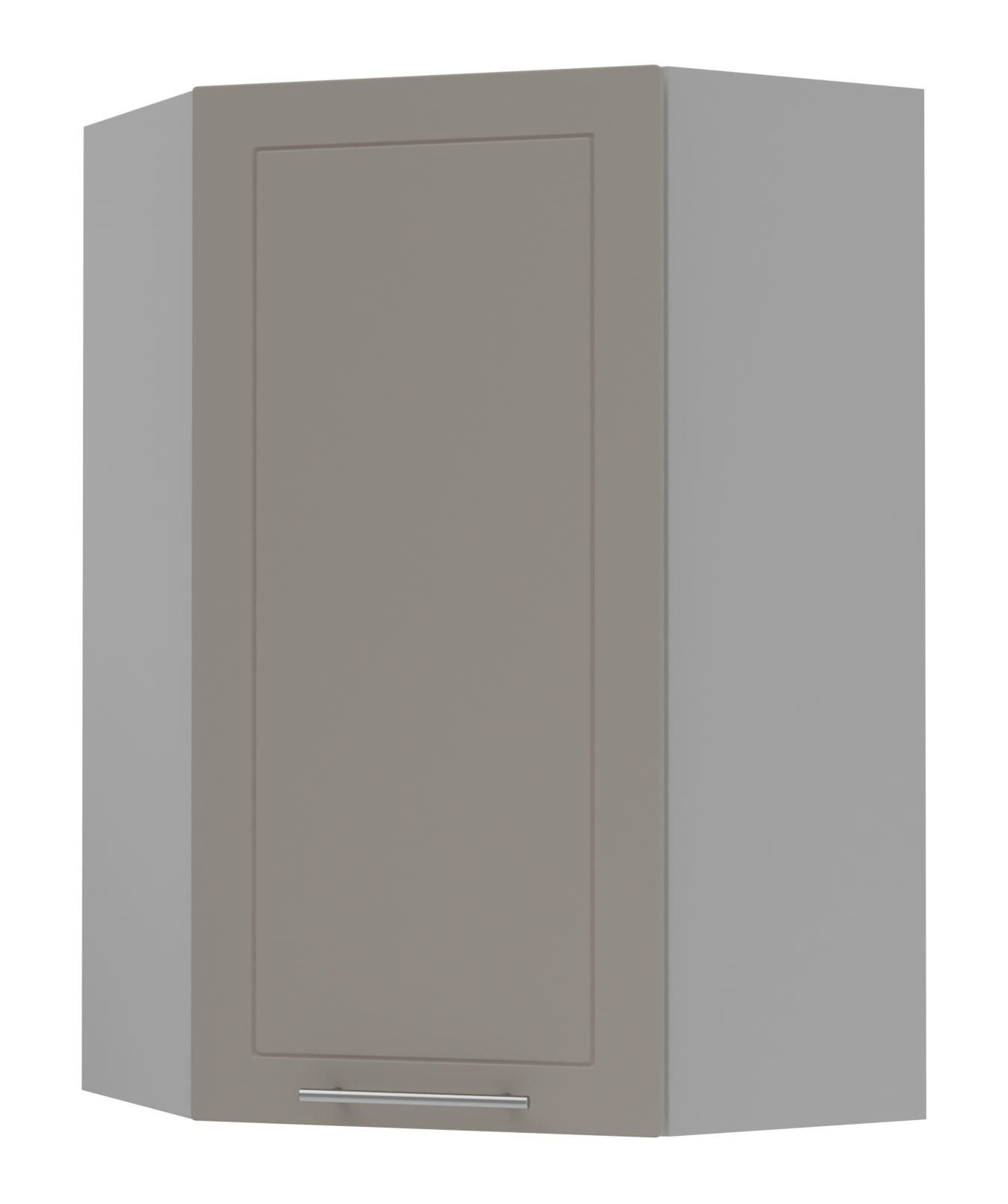 KÜCHENHÄNGESCHRANK Kvantum W4/10/60 Beige Matt / Grau Matt 60 / 60 / 96cm - Beige/Grau, Holz/Holzwerkstoff (60/96/60cm) - Feldmann-Wohnen