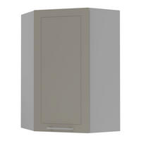 KÜCHENHÄNGESCHRANK Kvantum W4/10/60 Beige Matt / Grau Matt 60 / 60 / 96cm - Beige/Grau, Holz/Holzwerkstoff (60/96/60cm) - Feldmann-Wohnen