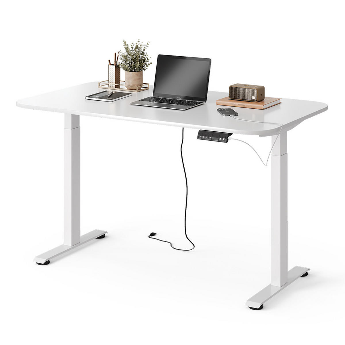 PSACÍ STŮL Elevate Bílá - bílá, kov (80/140/120cm) - Vicco