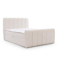 BOXBETT mit Topper und Stauraum 120x200 cm in Creme - Creme, Textil (120/200cm) - Home Collective