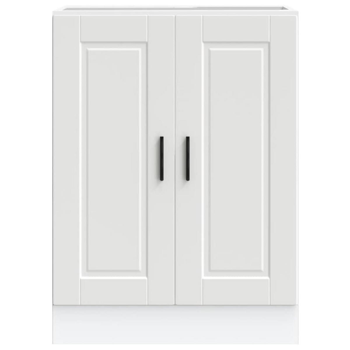 KÜCHENUNTERSCHRANK Porto Weiss Holzwerkstoff - Weiß, Holzwerkstoff (46/81.5/60cm) - vidaXL