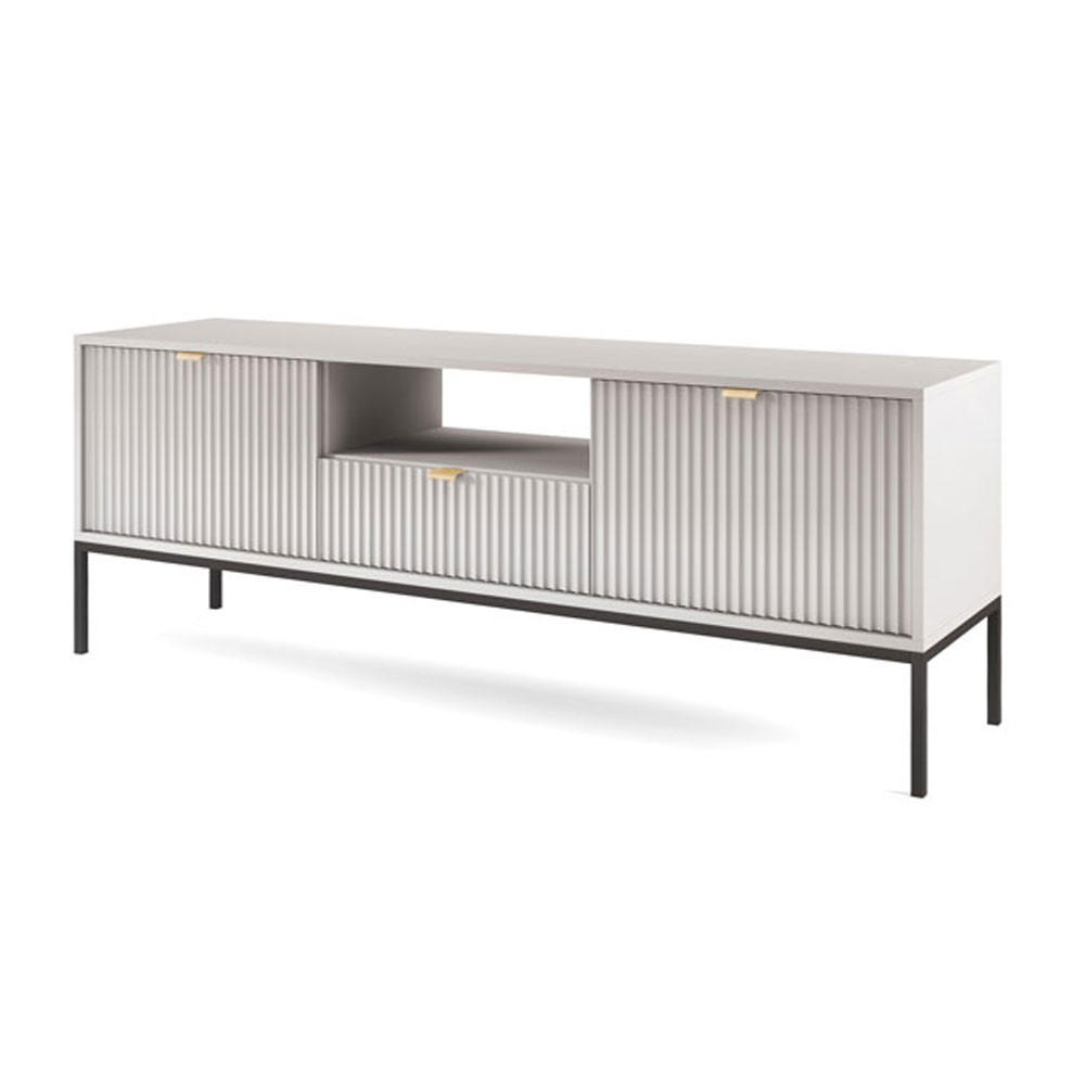 Feldmann-Wohnen Lowboard Grau 154x56x39 cm