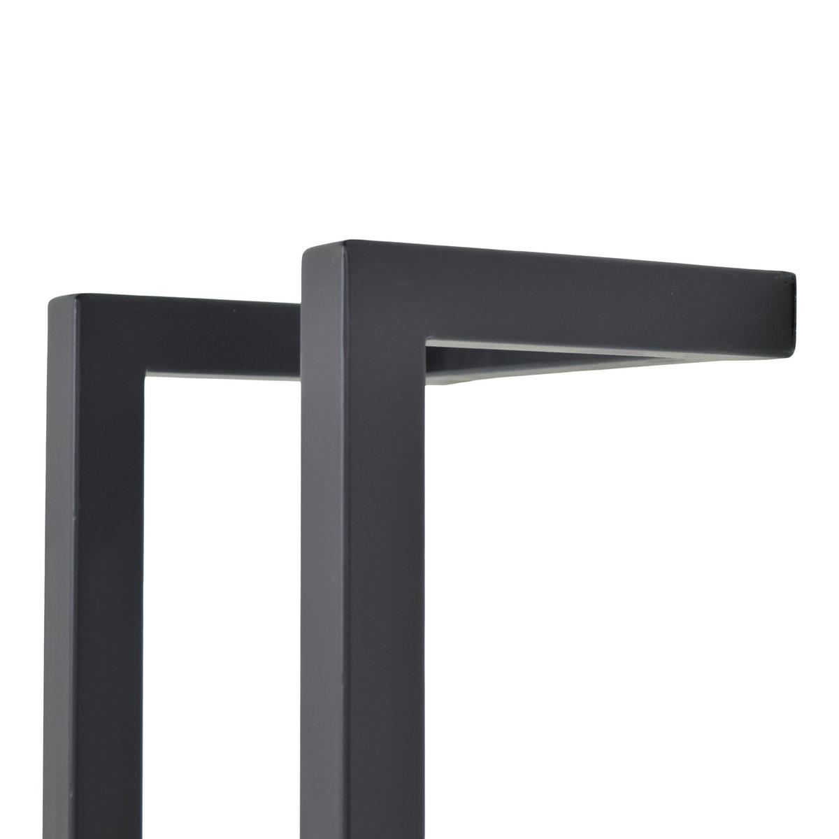 HANDTUCHSTÄNDER Fester Schwarz - Schwarz, Metall (20/67/15cm) - LOFT42
