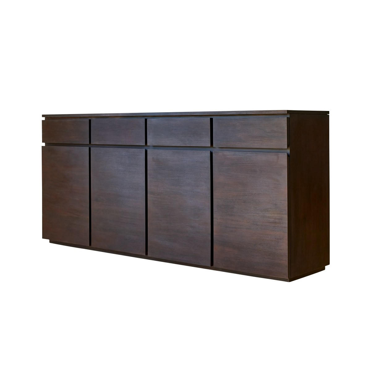 SIDEBOARD Eva Braun aus Mahagoni - Braun, Holz (200/90/45cm) - Tikamoon