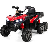 KINDERQUAD 12V Elektro Rot - Rot, Kunststoff (69/72/129cm) - COSTWAY