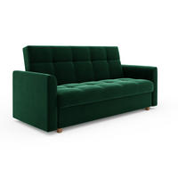 SCHLAFSOFA mit Bettkasten Salamanka, Flaschengrün - Smaragdgrün, Textil (85/88/215cm) - Meblito