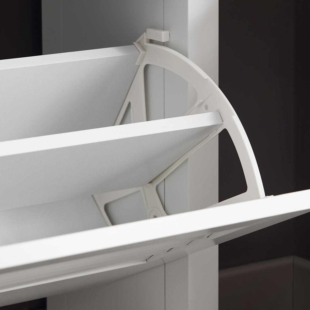 SCHUHSCHRANK Weiß - Weiß, Holzwerkstoff (80/108/25cm) - SoBuy