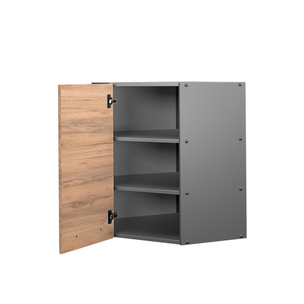 ECKHÄNGESCHRANK Fame-Line Goldkraft Eiche 57 cm - Honigeiche/Anthrazit, Holzwerkstoff (57/72/34.1cm) - Vicco