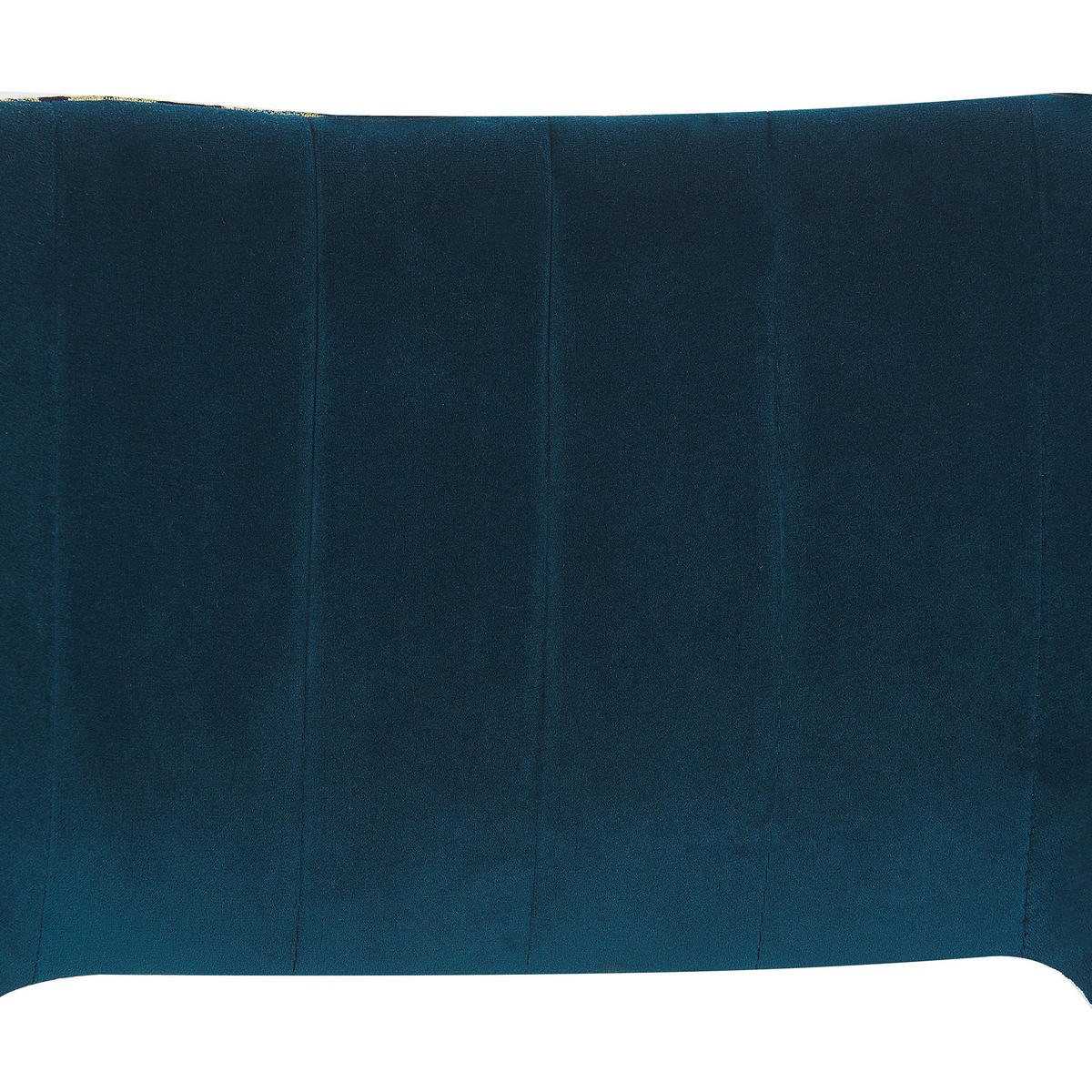 ESSZIMMERSTUHL 2er-Set Samtstoff Blau Ansley - Blau, Textil/Metall (50/79/43cm) - Beliani