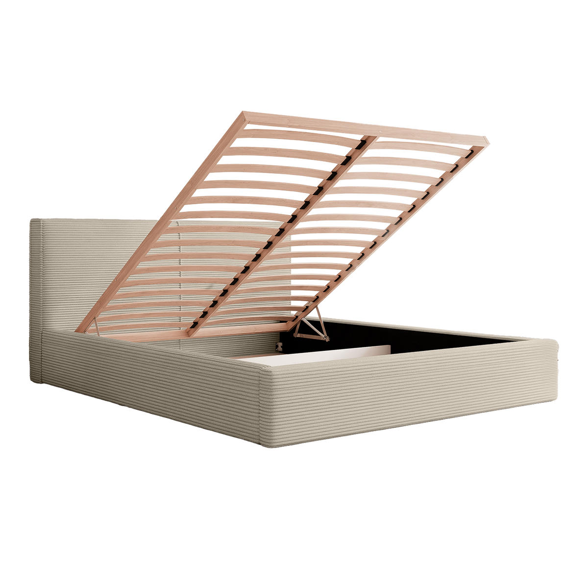 POLSTERBETT VIVELO 140x200 cm, Beige - Beige, Textil (200/140cm) - Fedve