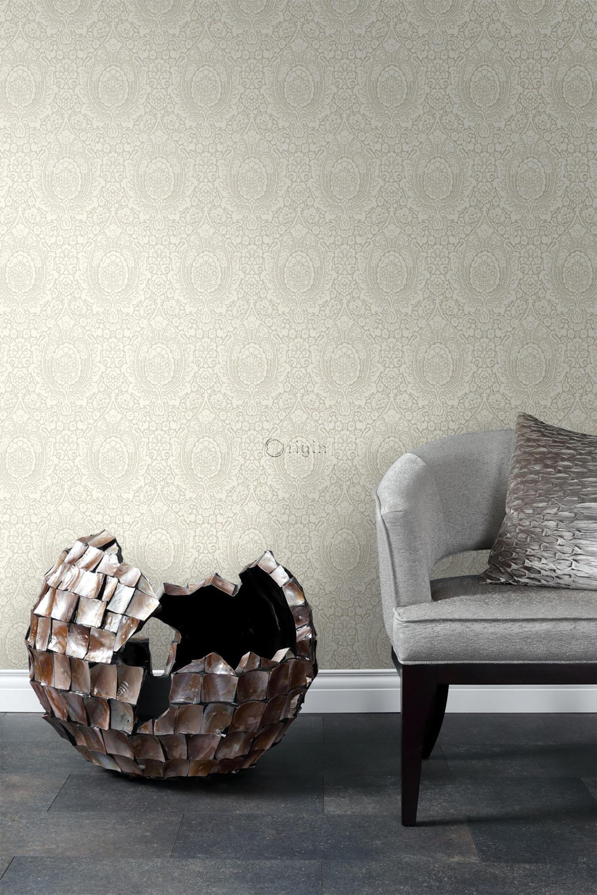 TAPETE Ornamente 53 cm x 10.05 m - Beige, Papier (53/1000cm) - Origin Wallcoverings