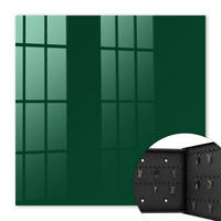 SCHLÜSSELBOX Schwarz 30x30 cm- Türöffnung nach rechts - Flaschengrün - Grün, Metall (30/30/5cm) - TULUP