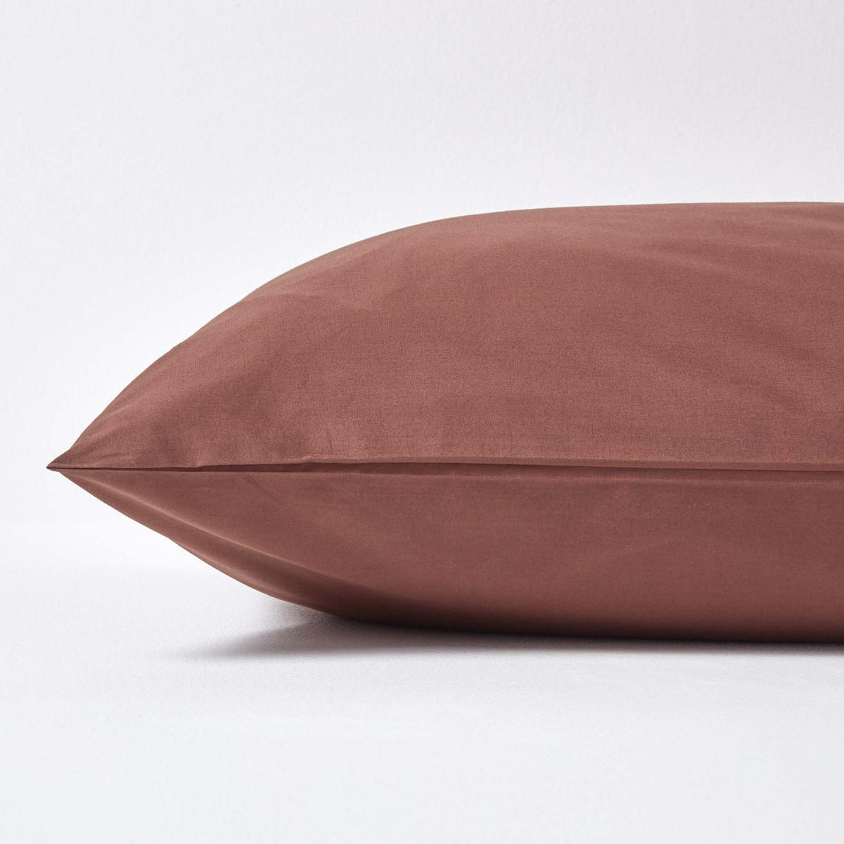 KISSENBEZUG Perkal, Ägyptische Baumwolle, Fadendichte 200 - Braun, Textil (48/74cm) - Homescapes