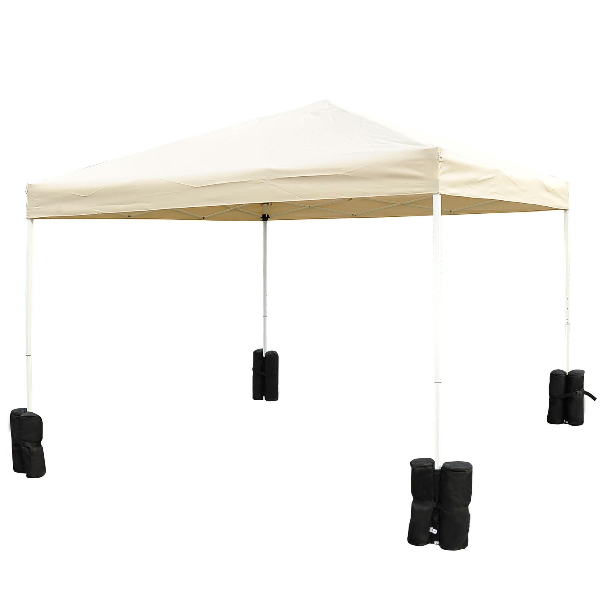 STANDFUSS für Faltpavillon 4er-Set schwarz - Schwarz, Kunststoff (14/42/14cm) - Outsunny