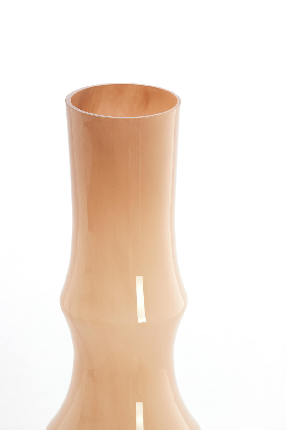 VAZE Fiorenza Braun 23.5/23.5/70 cm - Braun, Glas (70cm) - Light & Living