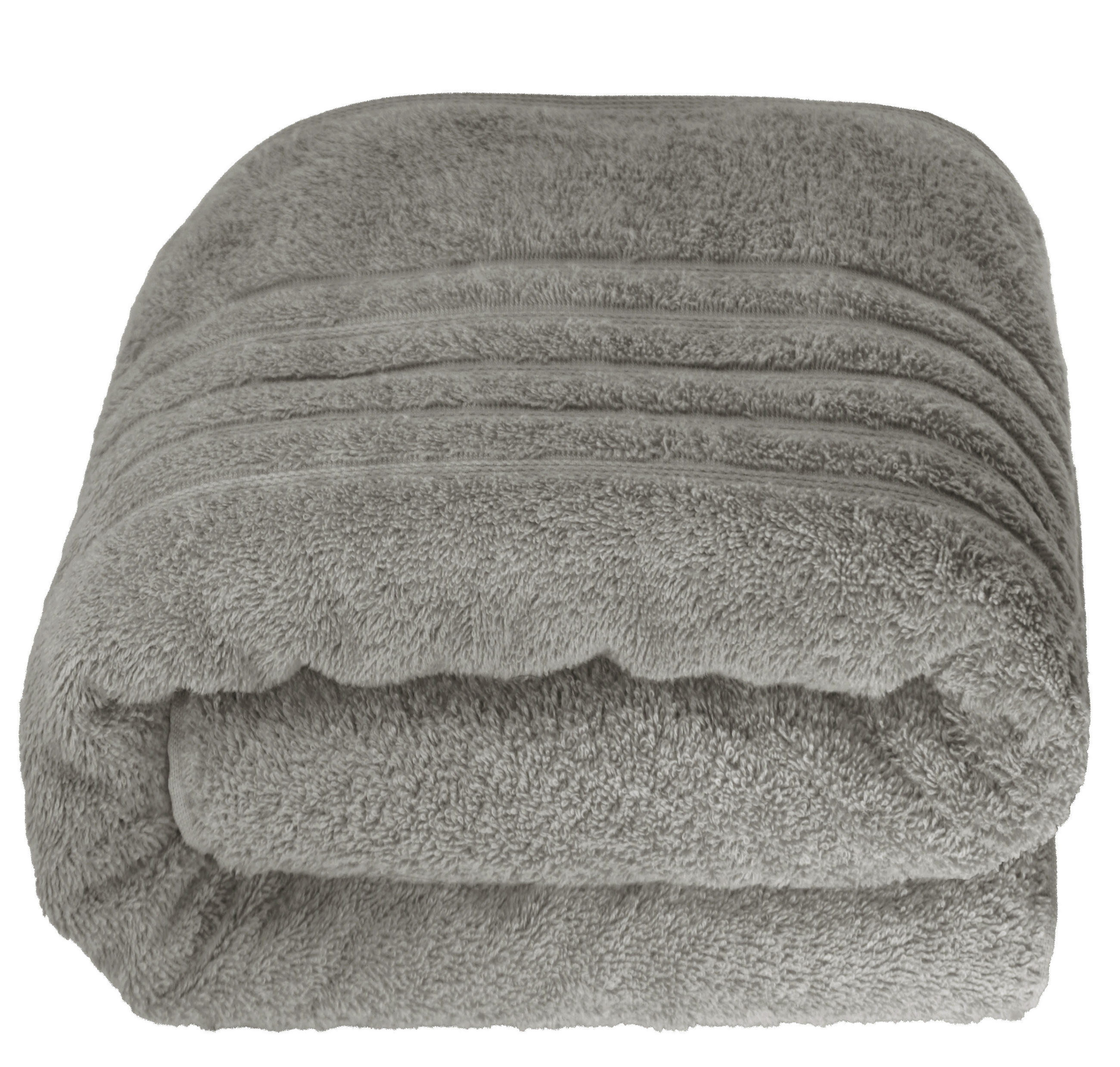BADETUCH London Stein Grau 100x200 cm - Grau, Textil (100/200cm) - Lashuma