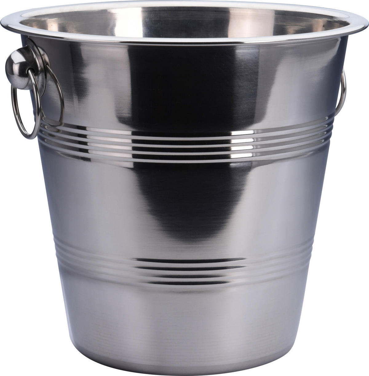 CHAMPAGNERKÜHLER Basic Silber 22.5/22/21 cm Metall - Silberfarben, Metall (22/21cm) - Mondex