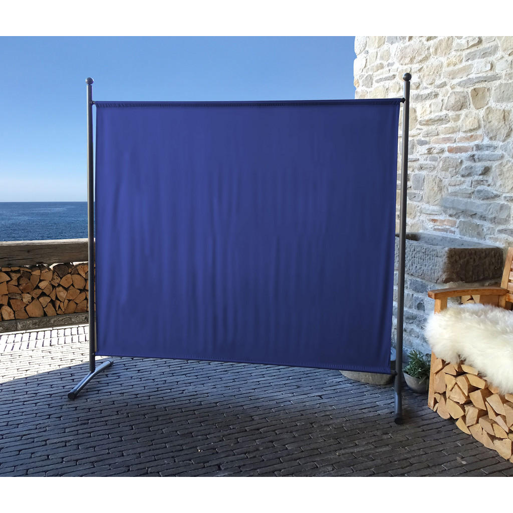 Thumbnail - Quick Star Paravent, Blau, Metall, 178x180 cm, Sonnen- & Sichtschutz, Sichtschutz Garten, Balkon Sichtschutze
