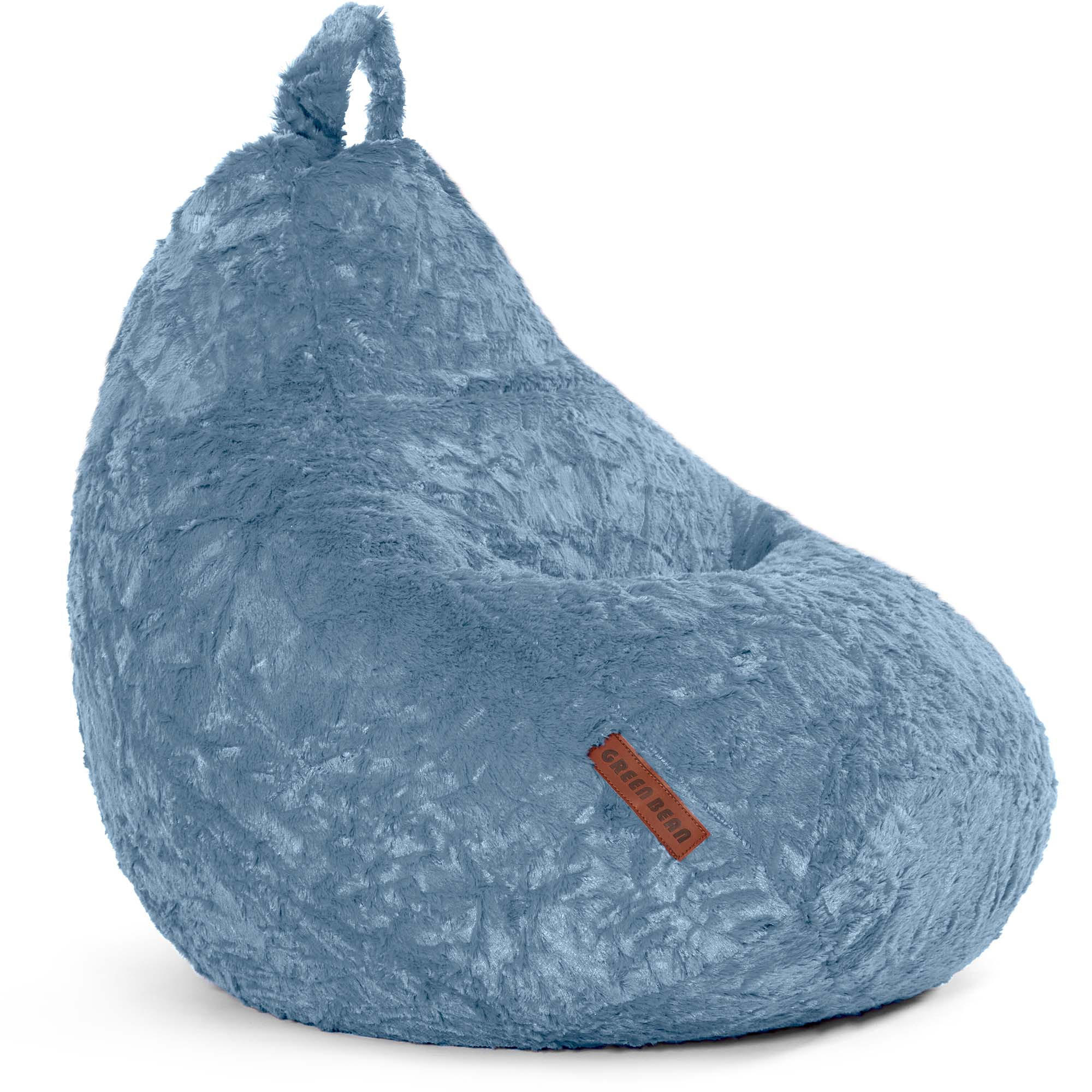 SITZSACK "Plüsch" 60x45x45cm - 120L - Grau, Textil (45/60/45cm) - Green Bean