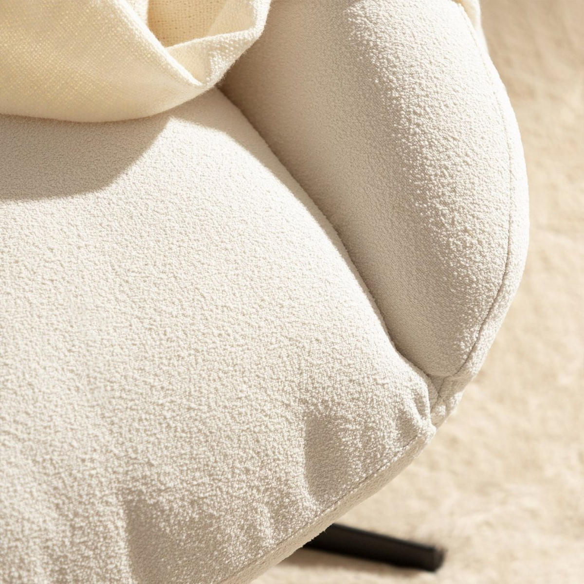 DREHSTUHL Rik Beige 72 cm x 88 cm - Beige, Textil (72/88/78cm) - Klast Home