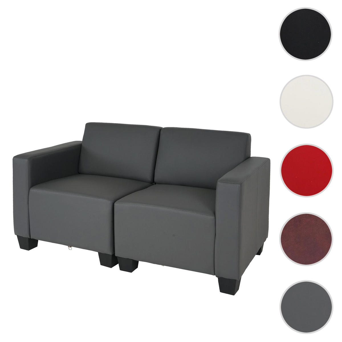 2-SITZER SOFA Grau - Grau, Textil (136/76/72cm) - MCW
